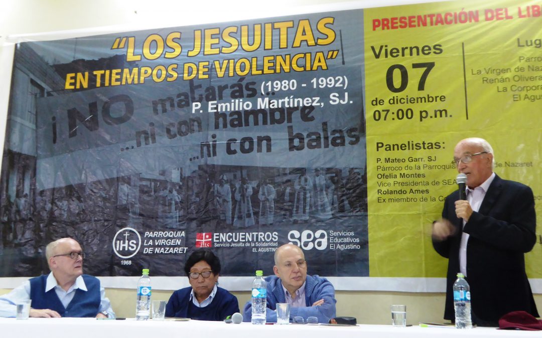 El Agustino: se presentó el libro “Los jesuitas en tiempos de la violencia” del P. Emilio Martínez SJ